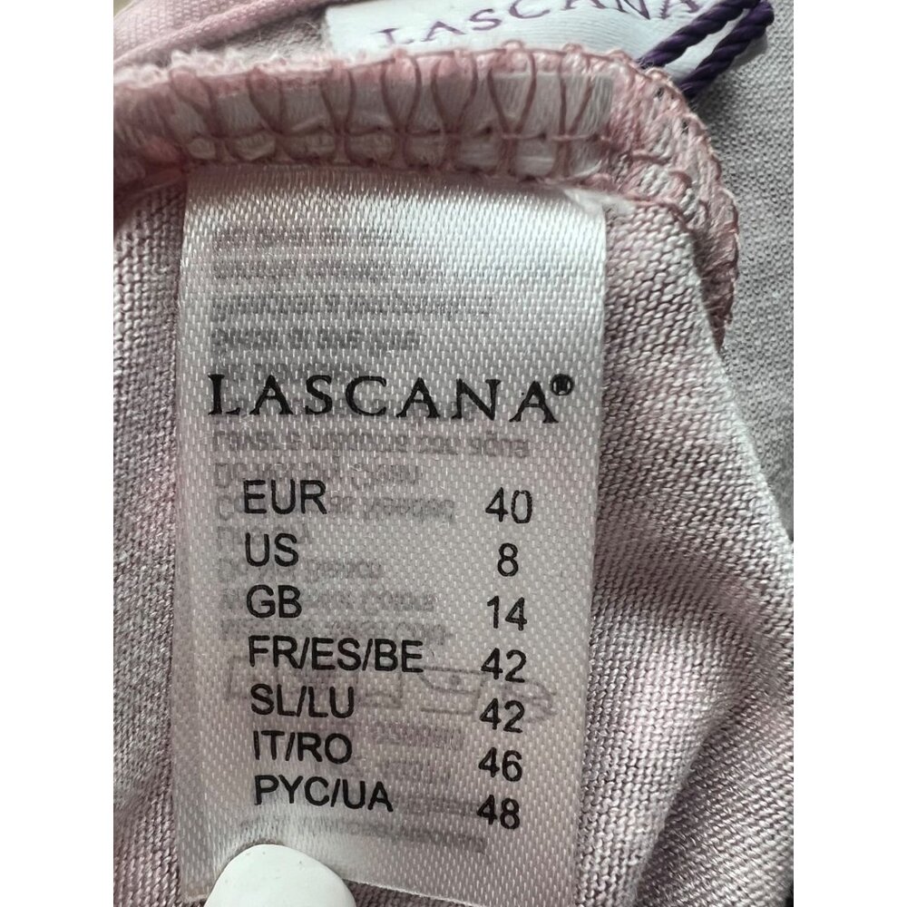NWT Lascana Pink Sleeveless Ruched Printed Casual Soft Stretchy Flowy Mini Dress - Picture 12 of 16